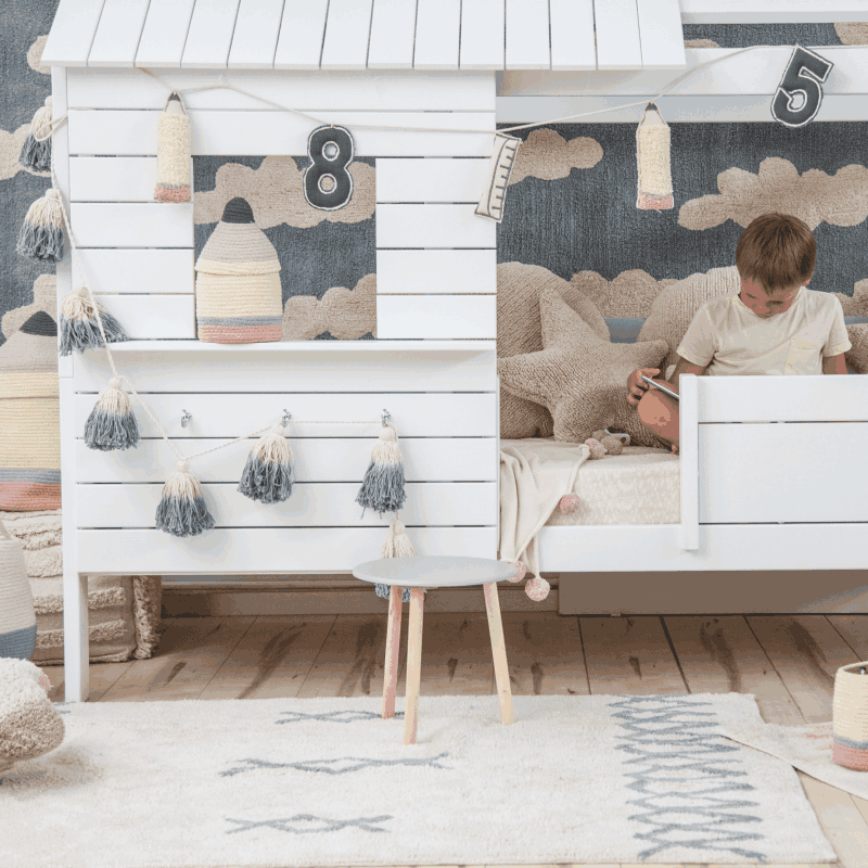 Tapete Atlas Azul Vintage 120 x 160 cm - Lorena Canals **