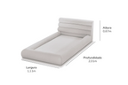 Cama Montessoriana Gomos Junior Cinza Claro - Bell Baby