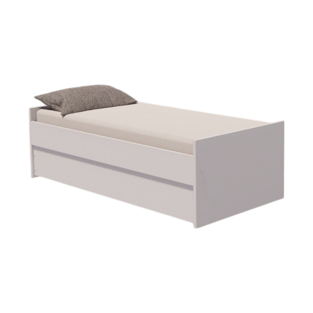 Cama Bicama Solteiro e Casal Versatile 3 em 1 - Branco - Kartoon