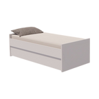 Cama Bicama Solteiro e Casal Versatile 3 em 1 - Branco - Kartoon
