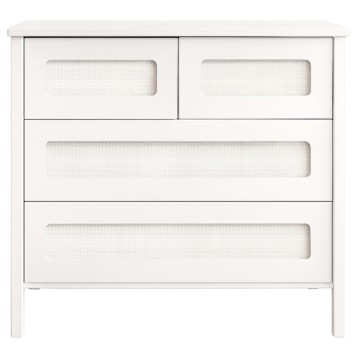 Cômoda Infantil Taline Branco com Palha
