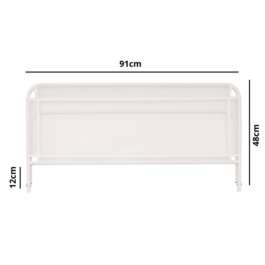 Grade de Proteção para Cama 91cm x 48cm - Cor:Branca