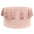 Cesta Franjas (Tassels) Vintage Nude 30x45x45 cm - Lorena Canals **