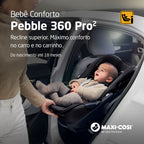 Bebê Conforto Pebble 360 Pro² com Base Family Fix Essential Black - Maxi-Cosi