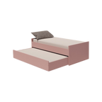 Cama Bicama Solteiro e Casal Versatile 3 em 1 - Rosa Ballet - Kartoon