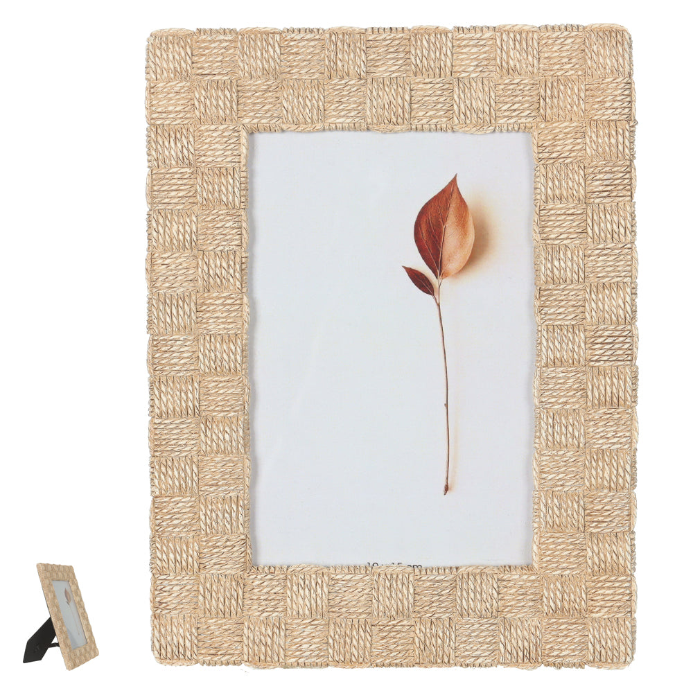 Porta retrato em poliresina retangular 22cm – Bege