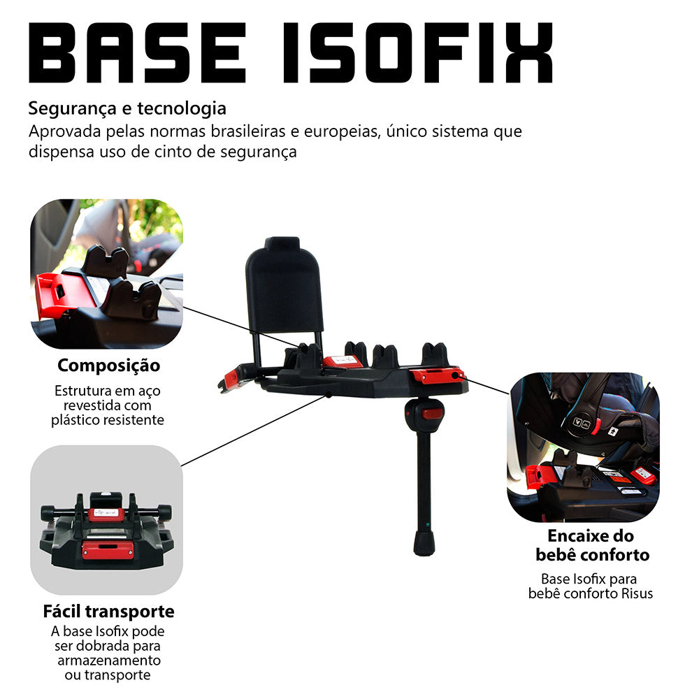 Base Bebê Conforto Isofix Risus - Abc Design