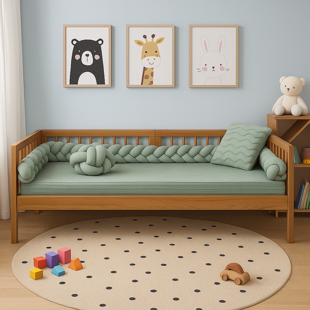 Cama de Solteiro Infantil Split Madeira Maciça
